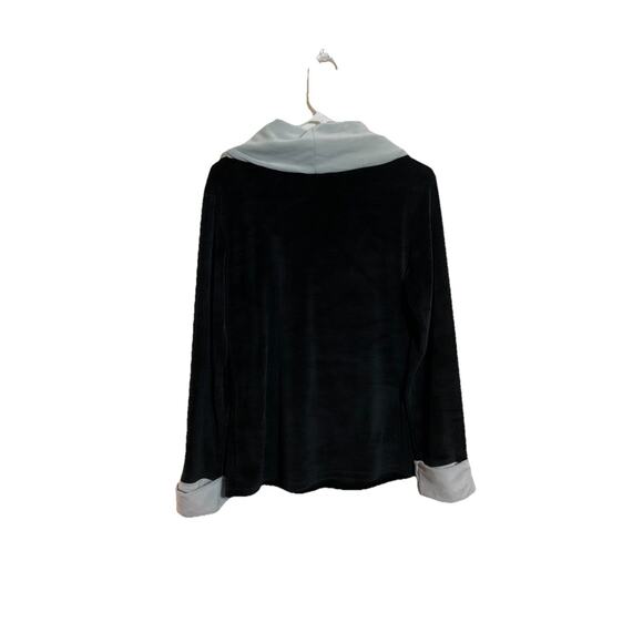 Aranee Black Velvet Cowl Neck Women’s Medium Whimsigoth Casual Comfy Sweater - Picture 5 of 11